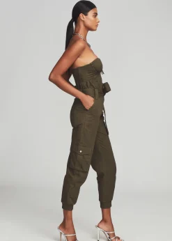 Retrofete Addison Jumpsuit Army Green Best