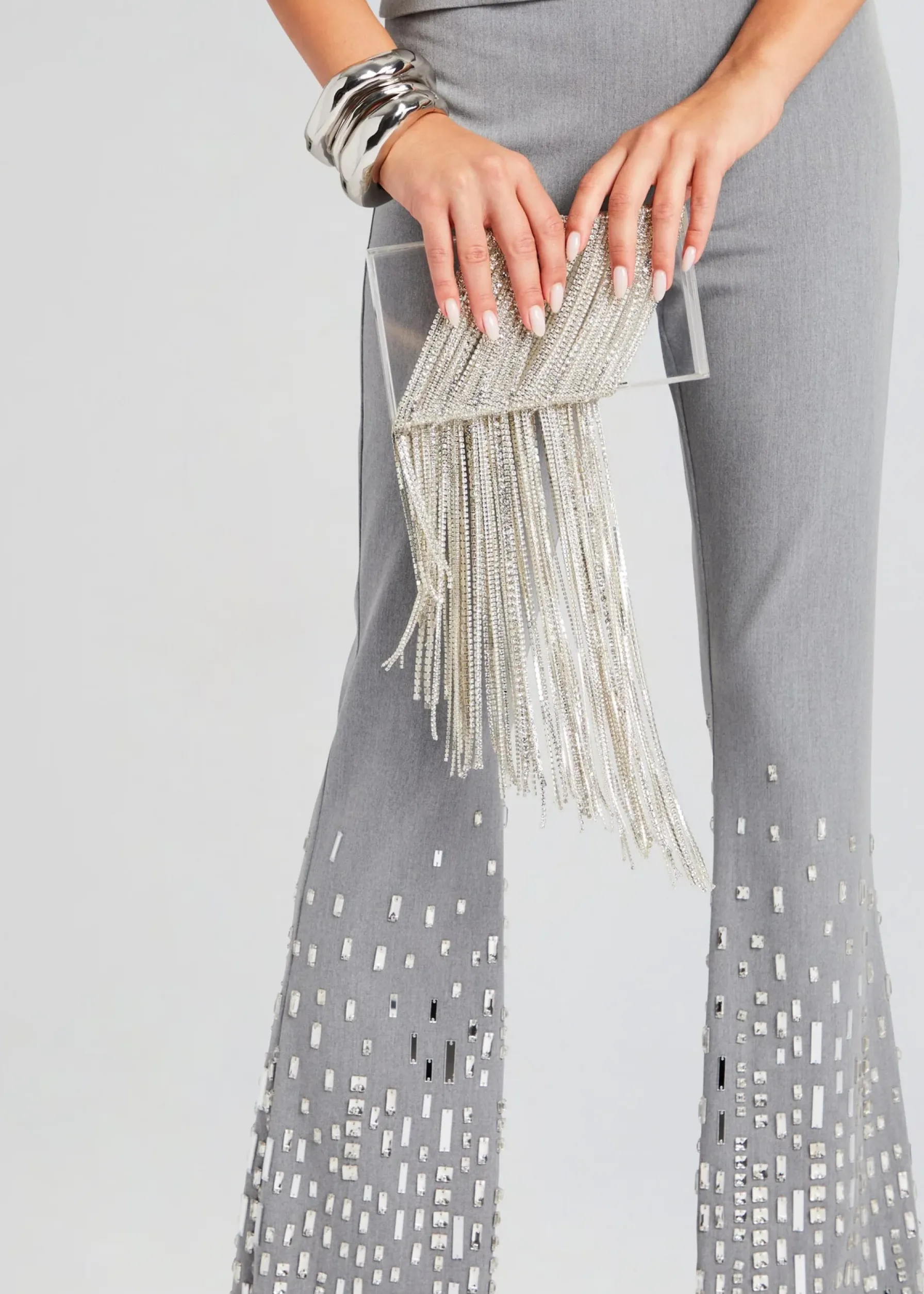 Retrofete Adley Crystal Bag Clear/Silver Cheap