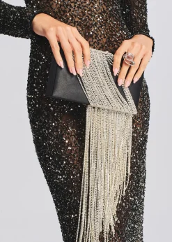 Retrofete Adley Crystal Bag Black/Silver Hot