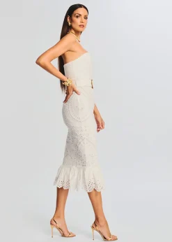 Retrofete Aisha Midi Dress White Outlet