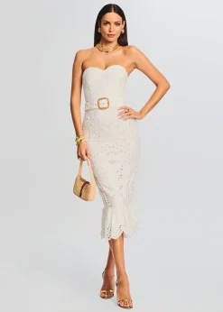 Retrofete Aisha Midi Dress White Best