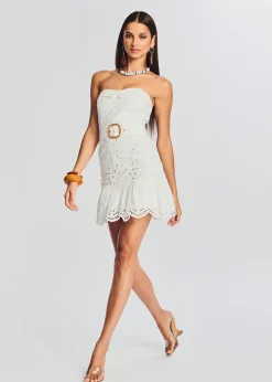 Retrofete Aisha Short Dress White Hot