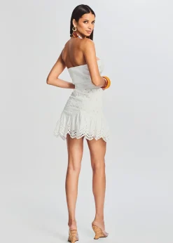 Retrofete Aisha Short Dress White Hot