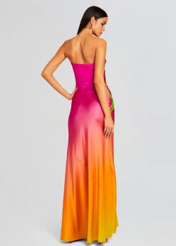 Retrofete Aiyanna Silk Dress Ombre Anthurium Shop