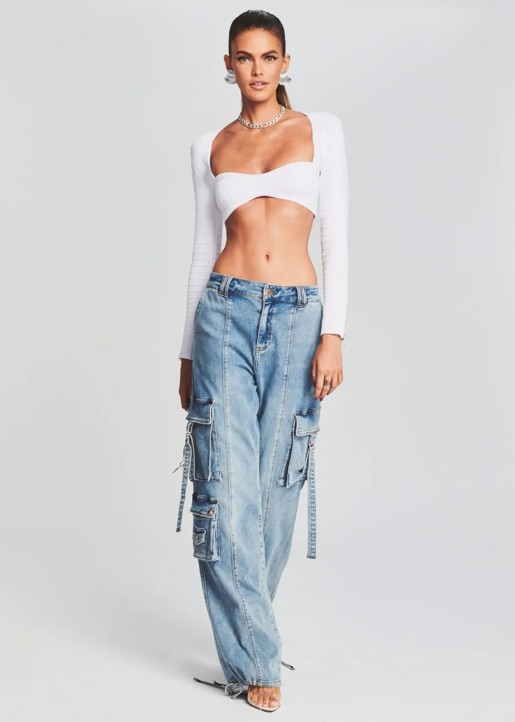 Retrofete Alejandra Cargo Pant Vintage Celeste Fashion