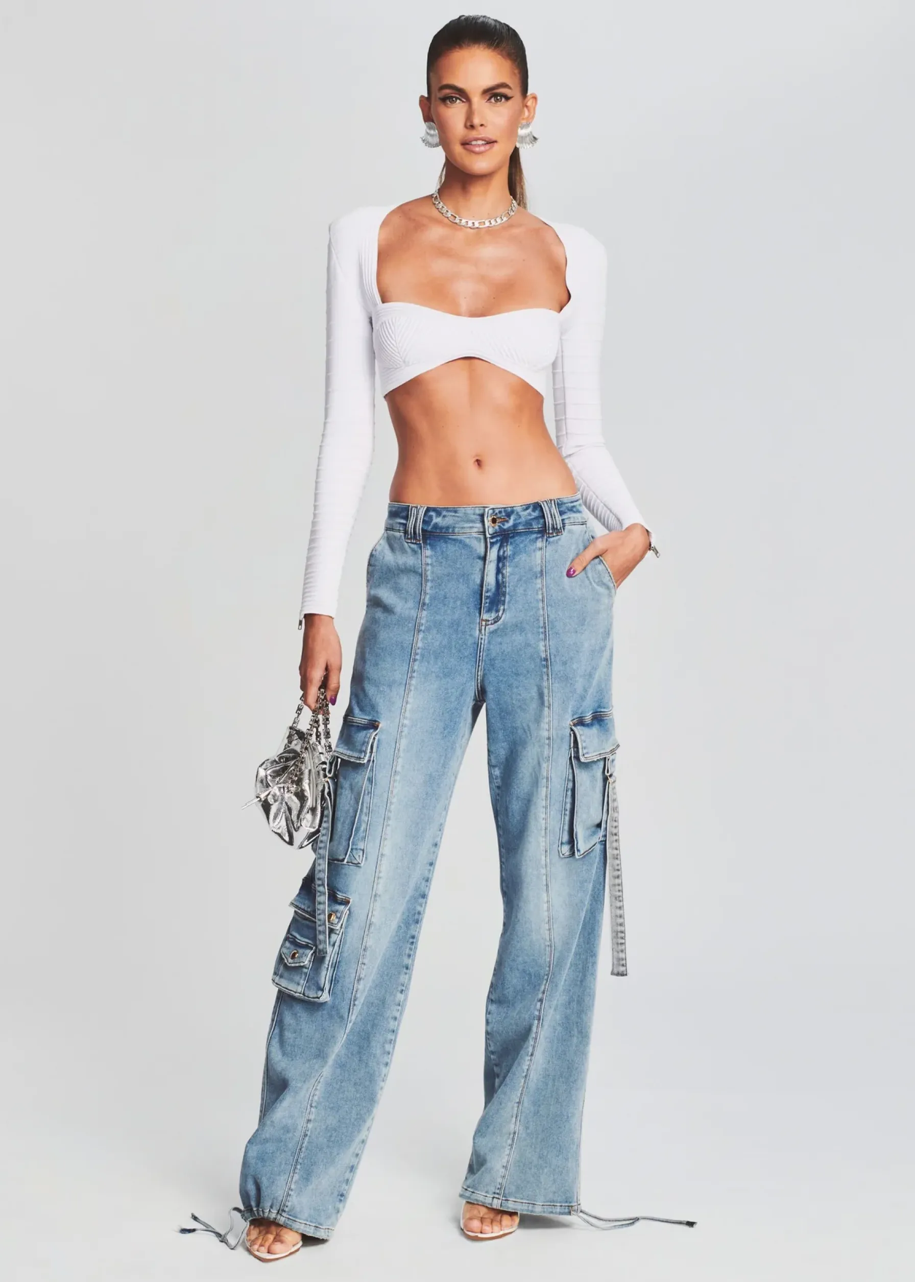 Retrofete Alejandra Cargo Pant Vintage Celeste Online