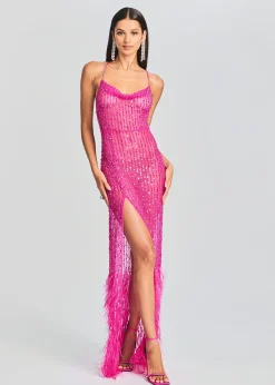 Retrofete Alessandra Embellished Dress Knockout Pink Cheap