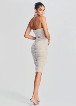 Retrofete Alex Dress Ivory Lurex Hot