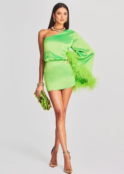 Retrofete Allegra Dress Lime Punch Best Sale