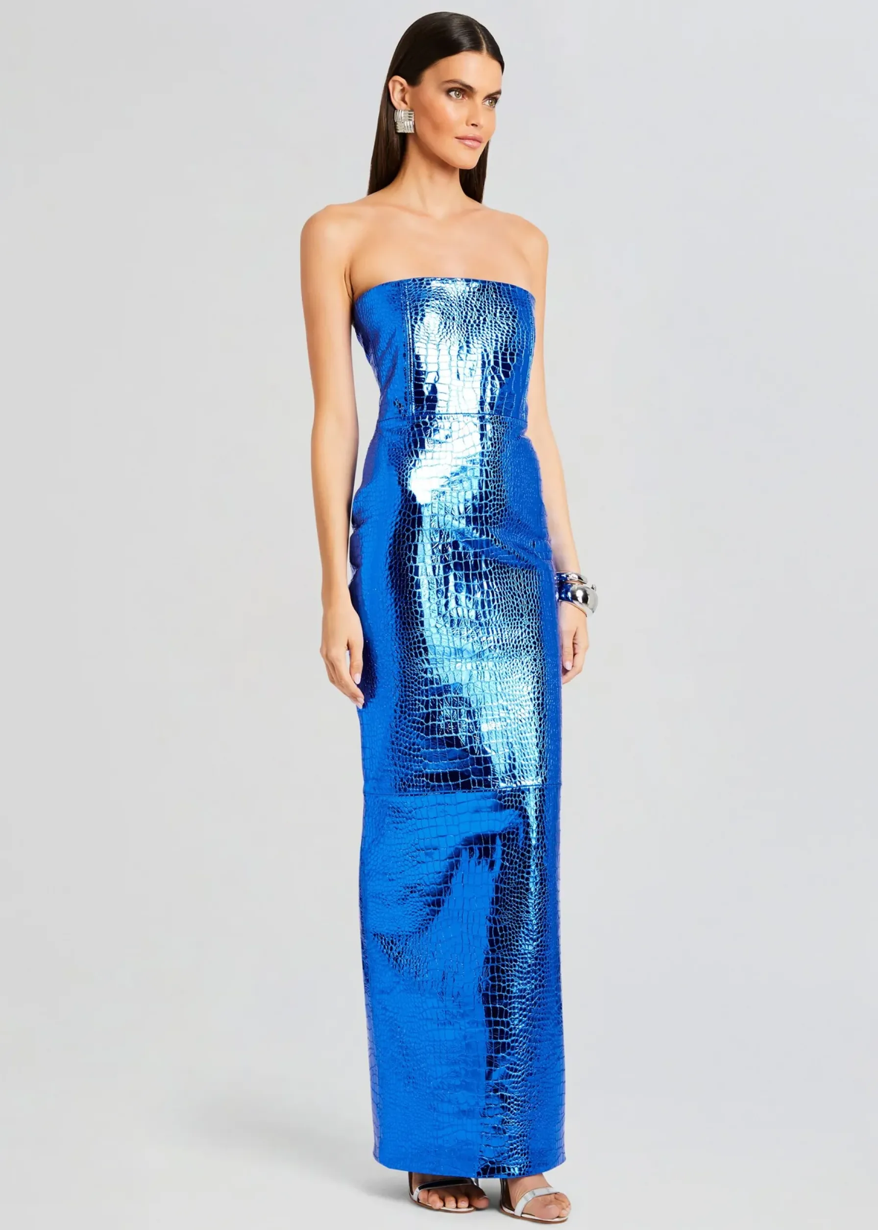 Retrofete Allure Leather Dress Tropical Blue Fashion