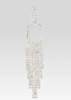 Retrofete Alphabet Earring Silver Cheap