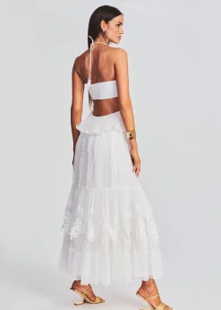 Retrofete Ame Long Dress Off White Sale