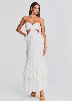 Retrofete Ame Long Dress Off White Sale