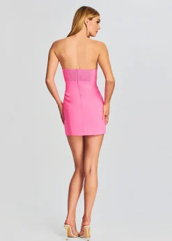 Retrofete Ana Dress Hyper Pink Clearance