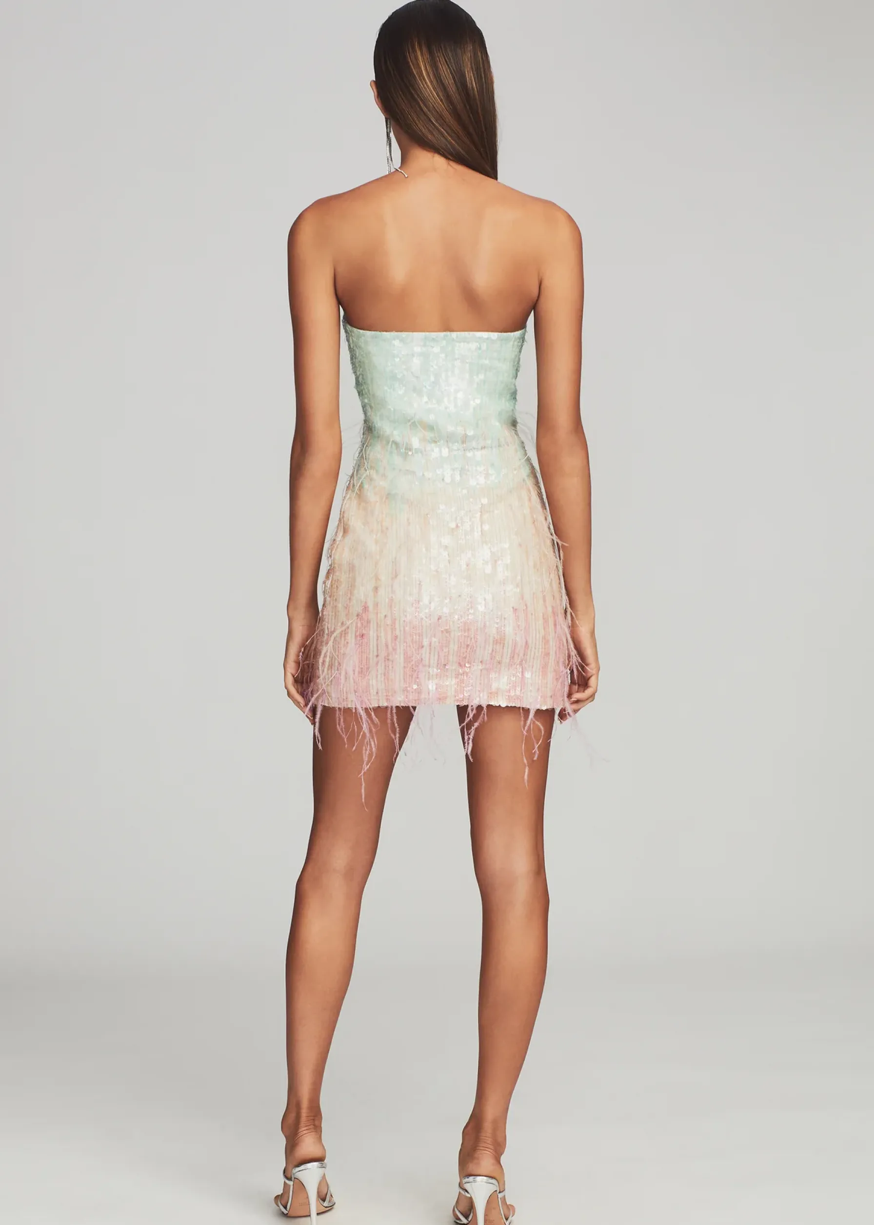 Retrofete Anastasia Sequin Dress Feather Cheap