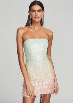 Retrofete Anastasia Sequin Dress Feather Hot