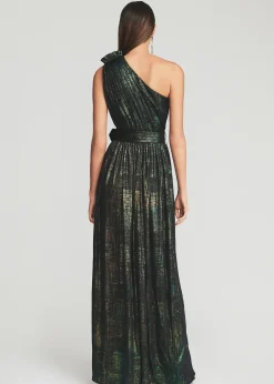 Retrofete Andrea Maxi Dress Green Print Fashion