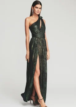 Retrofete Andrea Maxi Dress Green Print Cheap