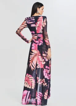 Retrofete Angela Dress Tropical Leaf Cheap