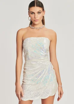 Retrofete Arabelle Sequin Dress White Online