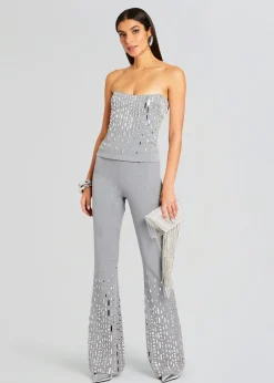 Retrofete Aram Embellished Pant Gray/Silver Shop