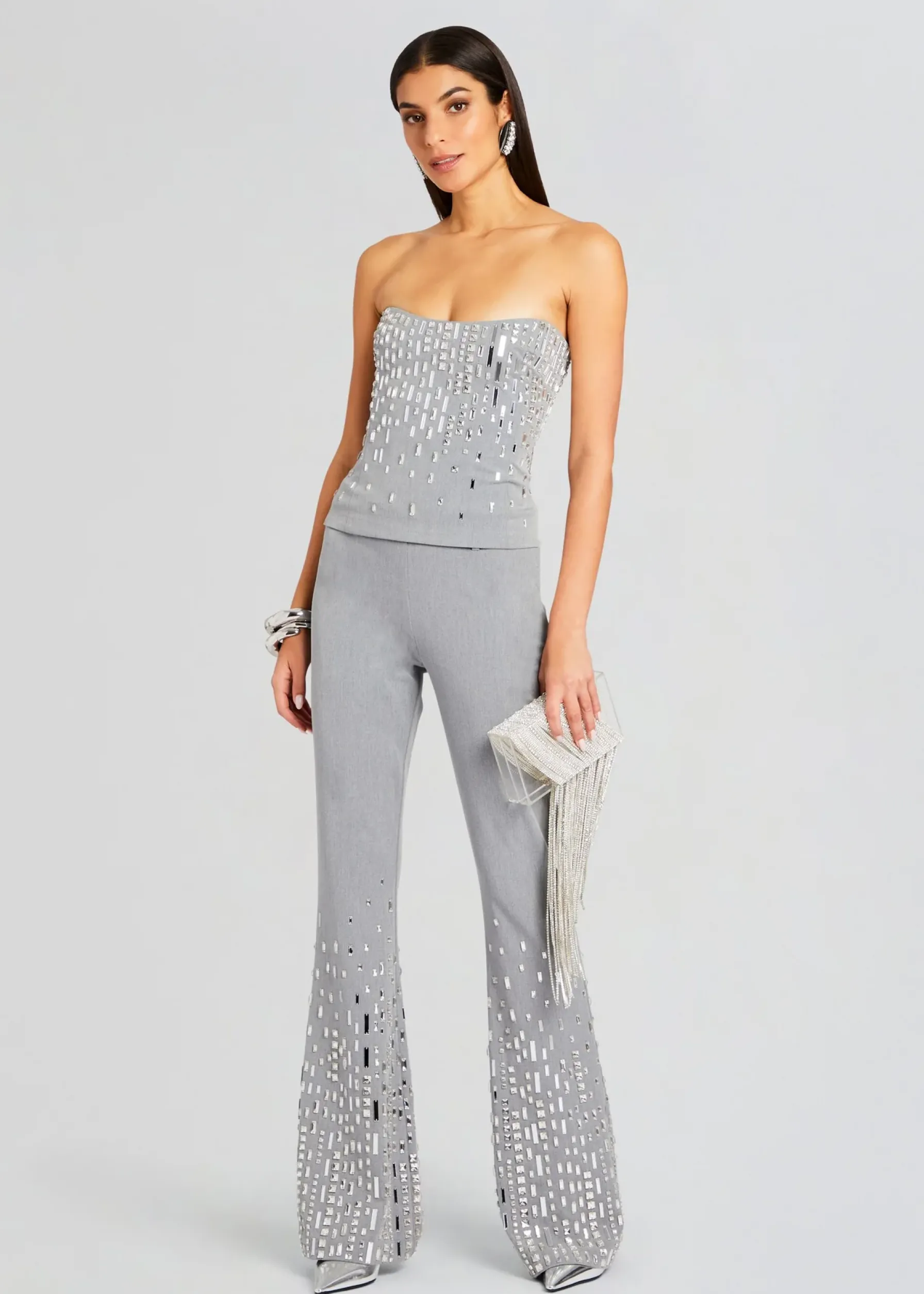 Retrofete Aram Embellished Pant Gray/Silver Shop