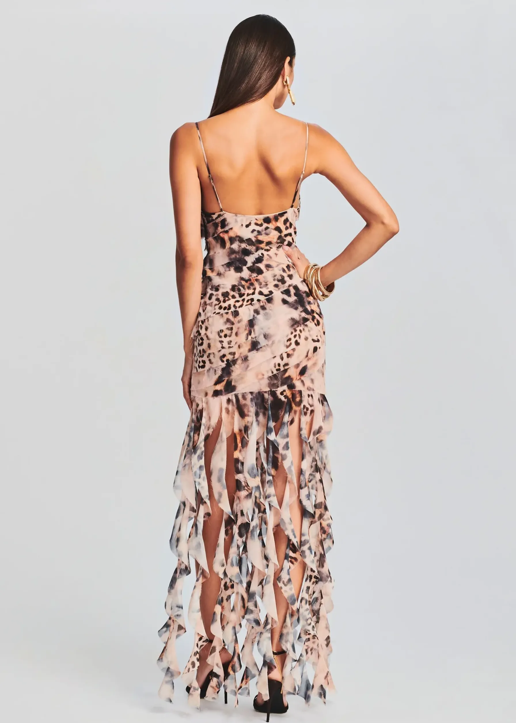 Retrofete Aria Dress Vintage Cheetah New