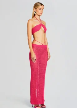Retrofete Aria Knitted Top Hot Pink New