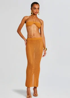 Retrofete Aria Knitted Top Tobacco Flash Sale