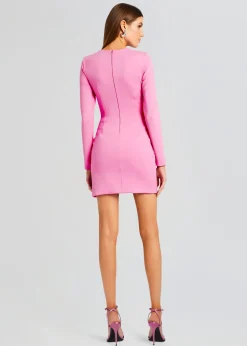 Retrofete Ariel Long Sleeve Mini Dress Pink Best