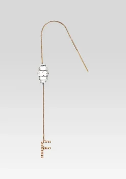 Retrofete Aster Letter Earring Gold New