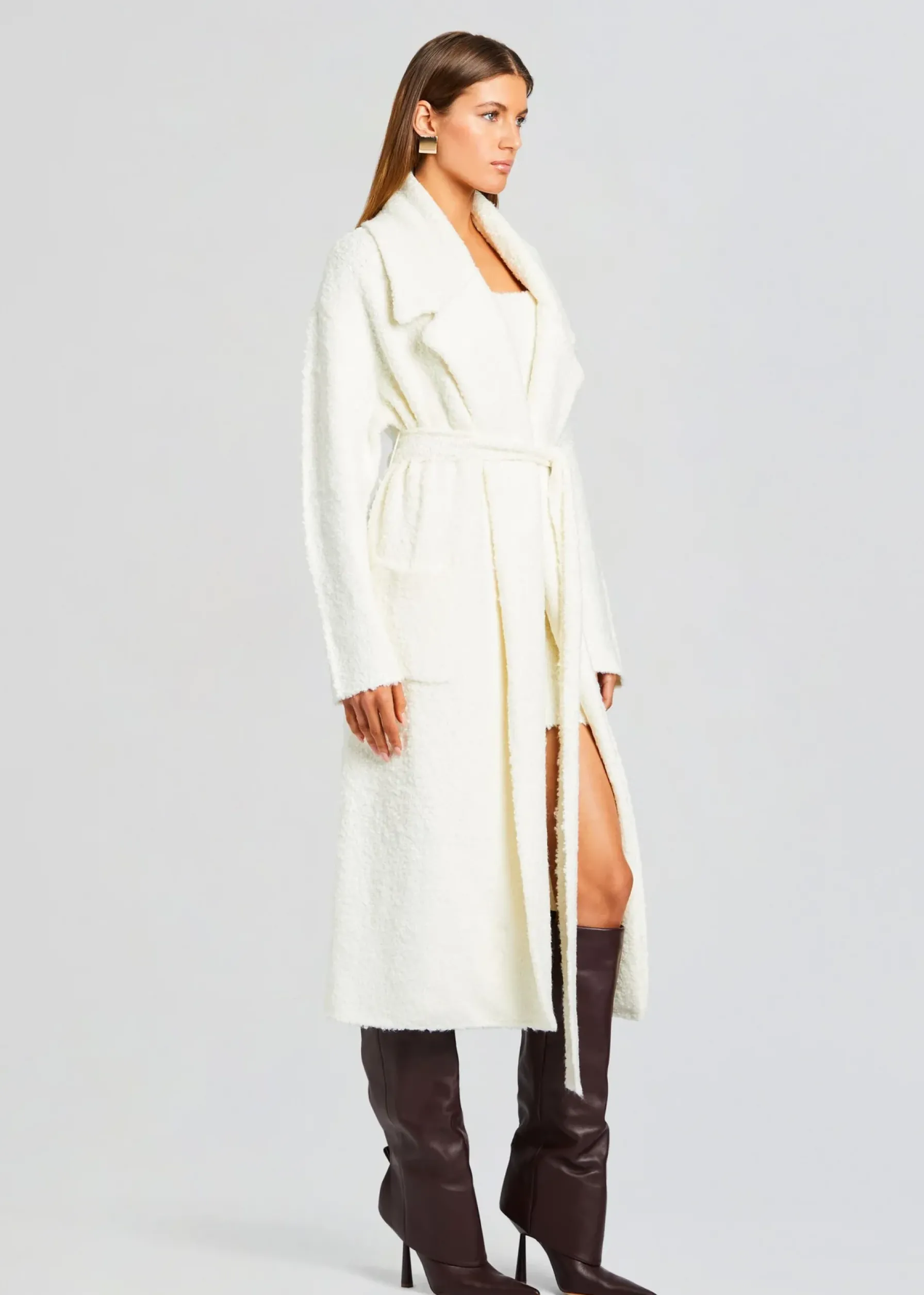 Retrofete Athena Boucle Robe Winter White Store