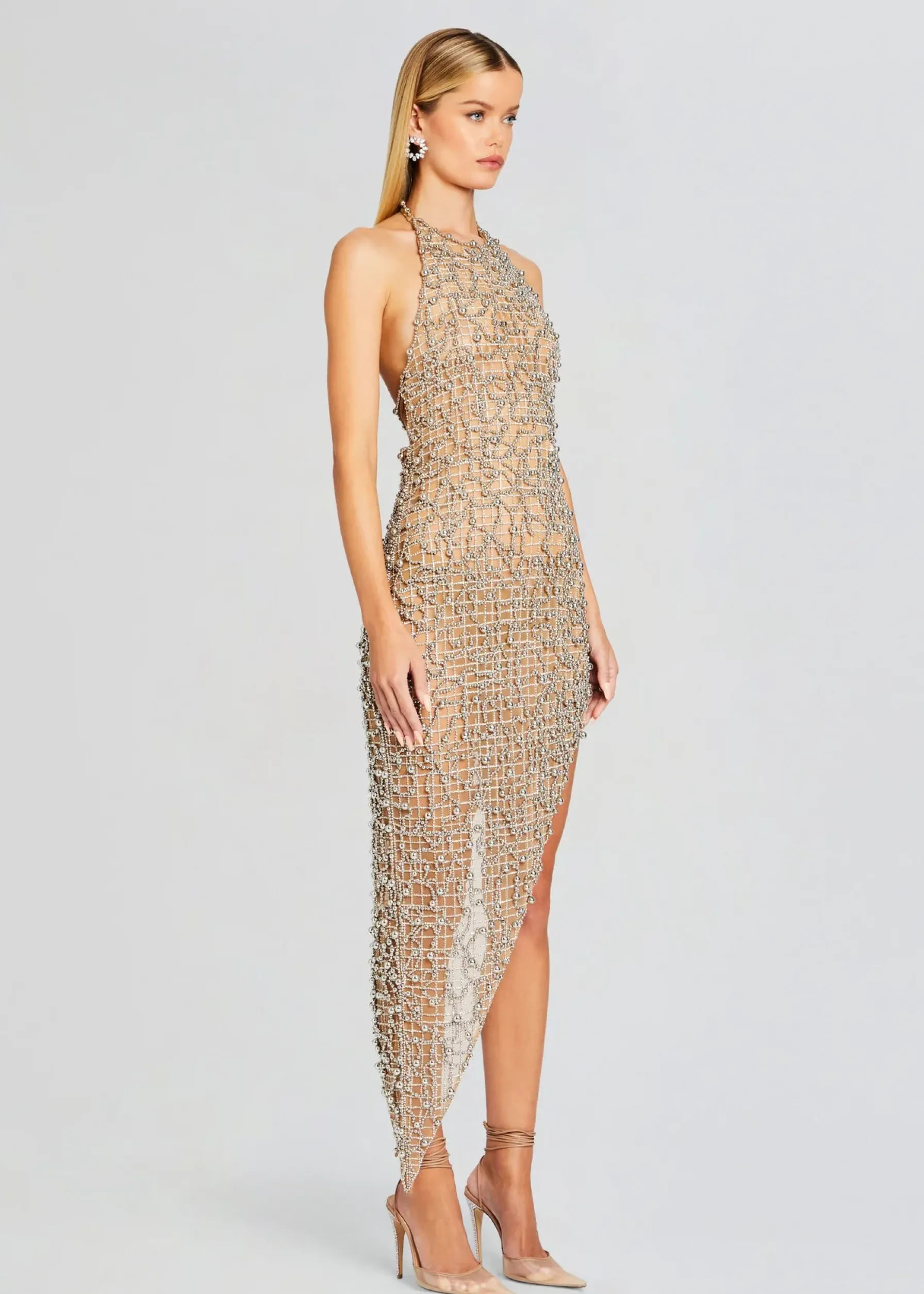 Retrofete Audacia Embellished Dress Silver Flash Sale