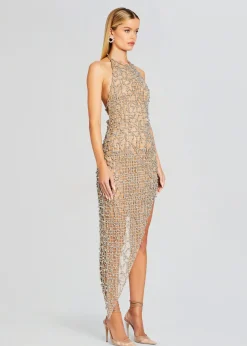 Retrofete Audacia Embellished Dress Silver Outlet