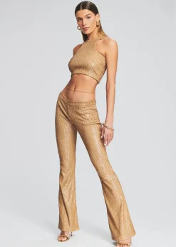 Retrofete Audra Sequin Knit Top Nude Online