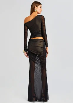 Retrofete Aura Dress Black/Nude Cheap