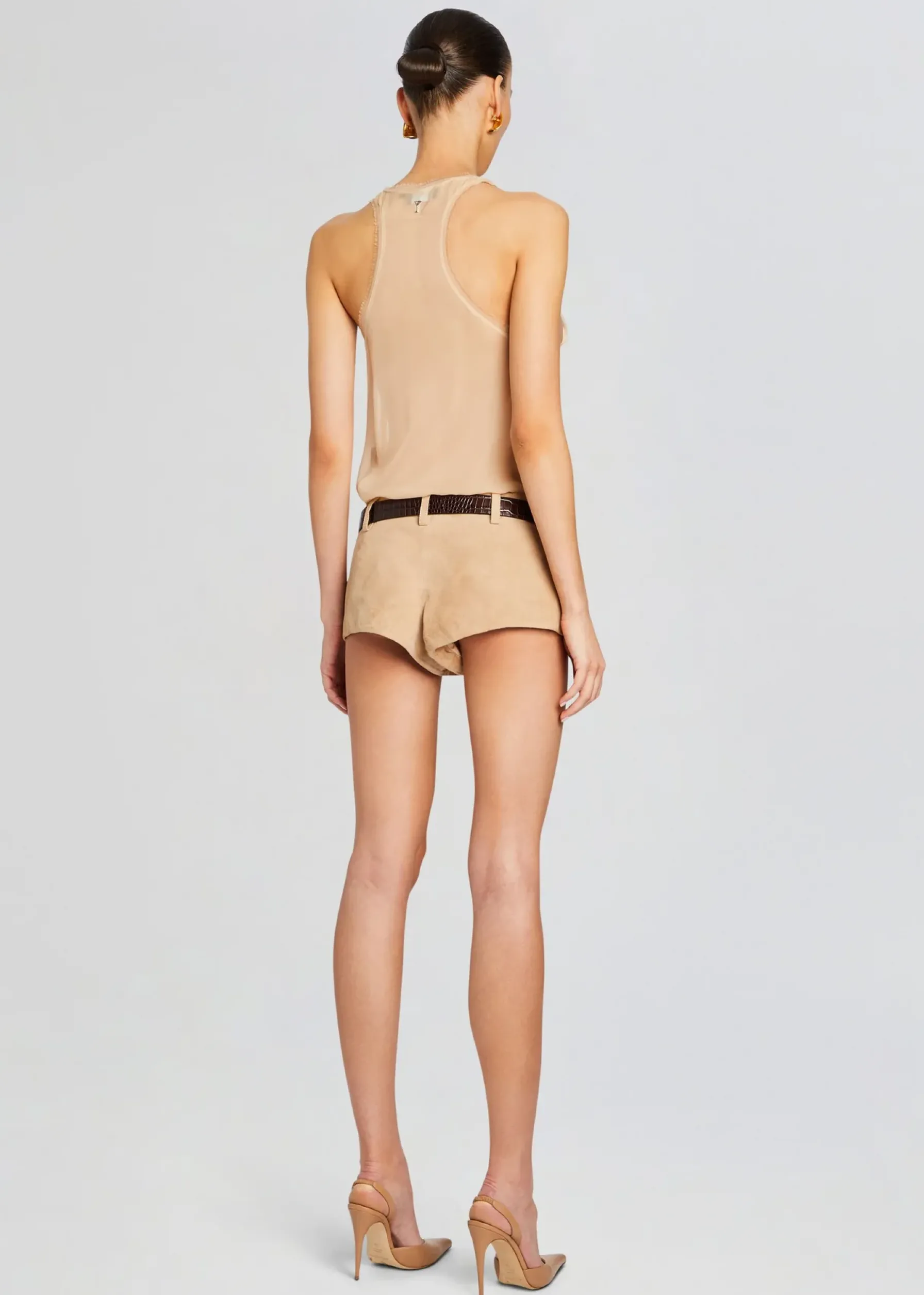 Retrofete Aven Leather Short Sand New