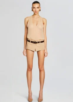 Retrofete Aven Leather Short Sand New