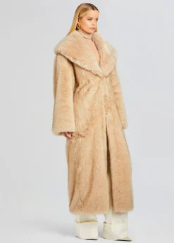 Retrofete Averie Faux Fur Coat Tannin Store