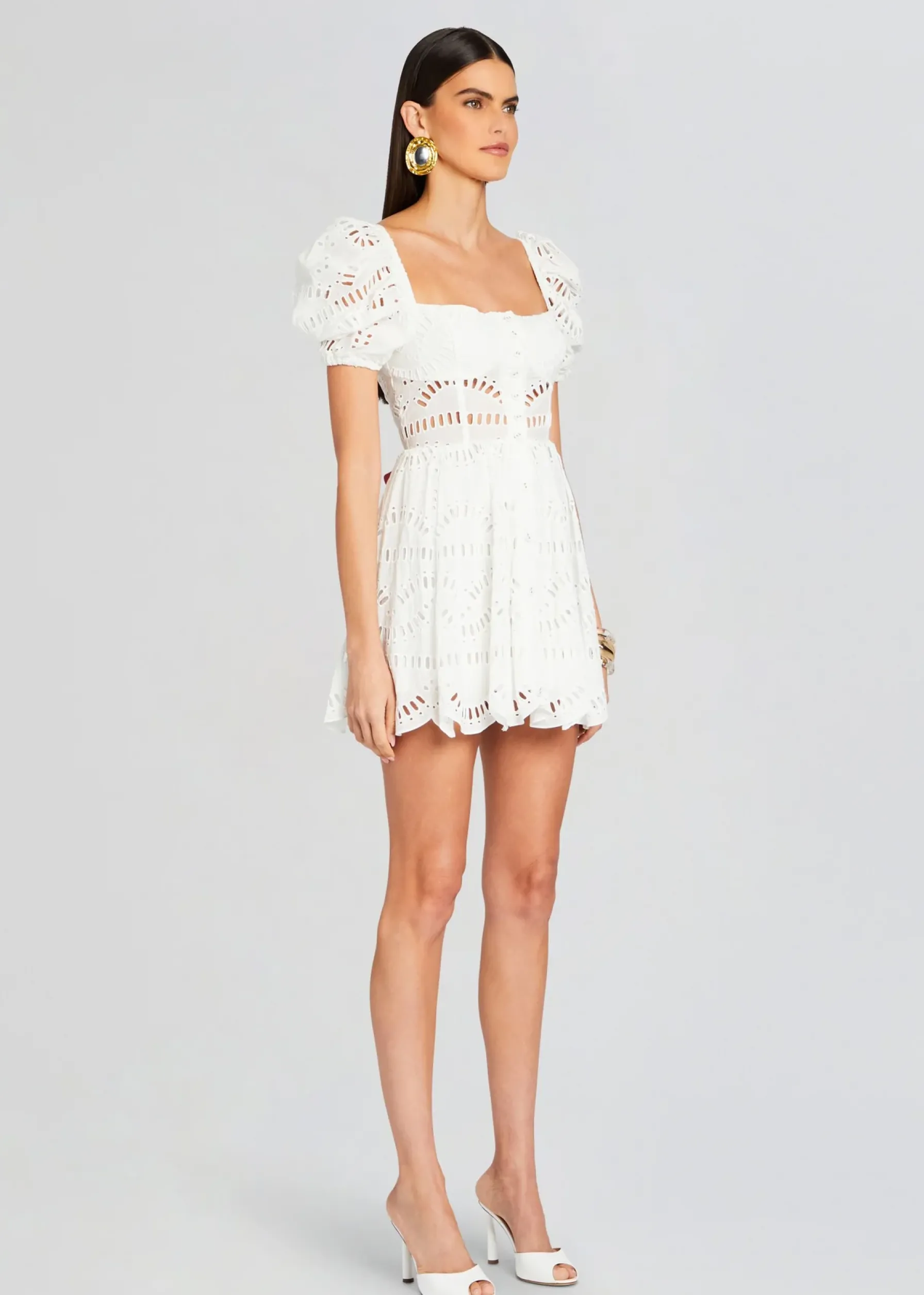 Retrofete Ayiak Short Dress White Samoa Cheap