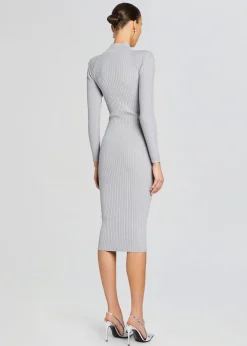 Retrofete Aylin Rib Knit Dress Silver Grey Best