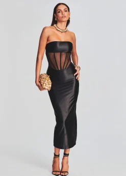 Retrofete Baila Dress Black Hot