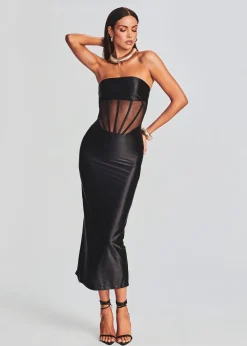 Retrofete Baila Dress Black Hot