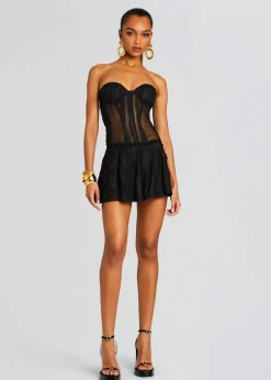 Retrofete Bakary Short Dress Black Sham Store
