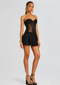 Retrofete Bakary Short Dress Black Sham Cheap