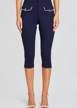 Retrofete Basil Capri Pant Navy Hot