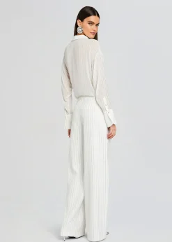 Retrofete Baylor Embellished Pant White Hot