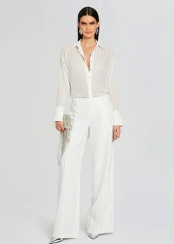 Retrofete Baylor Embellished Pant White Hot