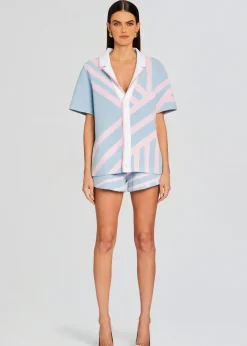 Retrofete Beau Short Jacquard Blue/Pink Shop