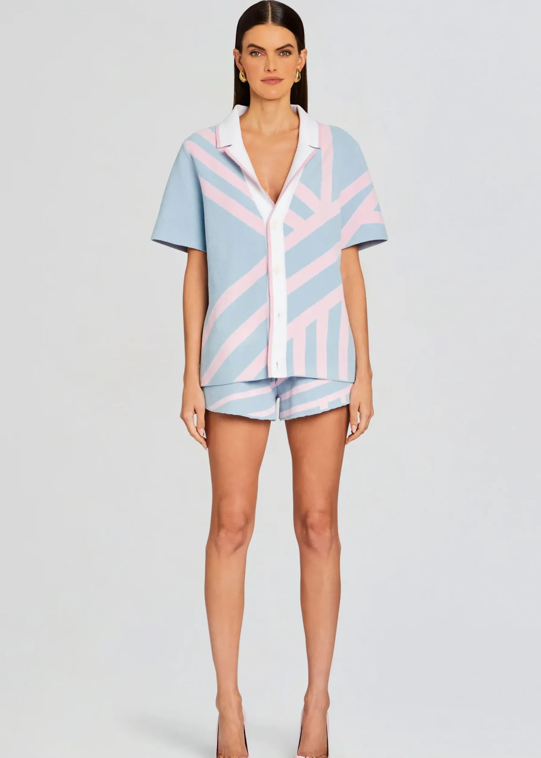 Retrofete Beau Short Jacquard Blue/Pink Shop